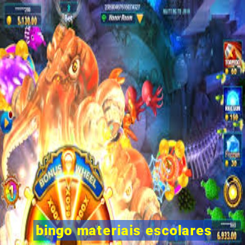 bingo materiais escolares